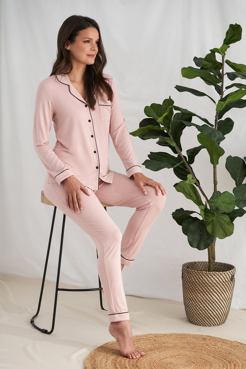 Pretty You London Bamboo Set Pink Long
