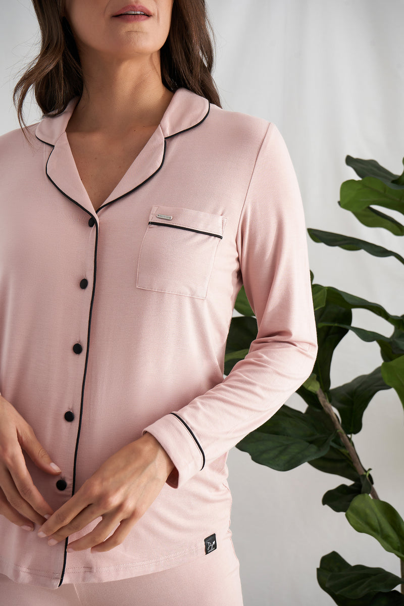 Pretty You London Bamboo Set Pink Long