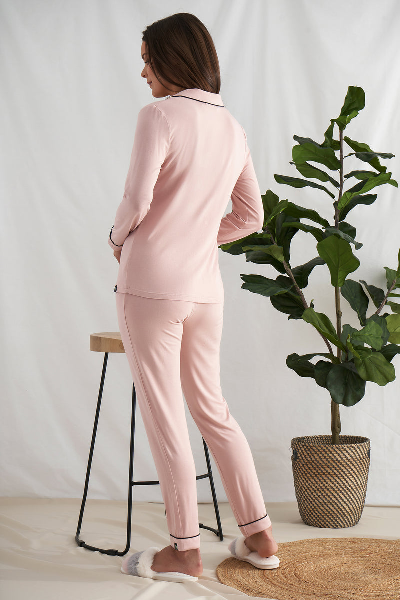 Pretty You London Bamboo Set Pink Long